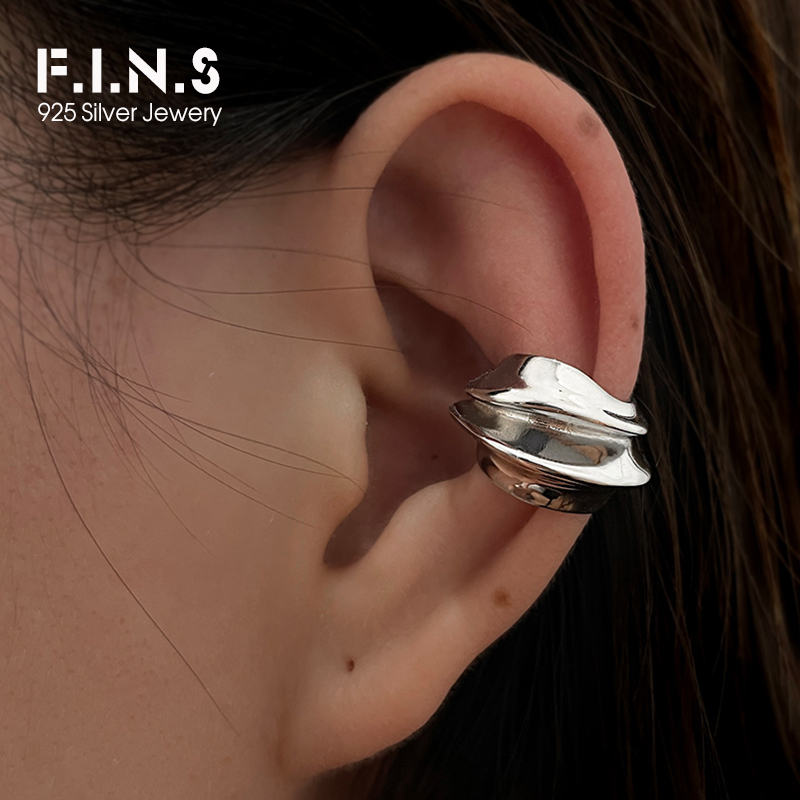 Ear Cuff No Piercing - F.I.N.S 1 pz esagerato largo S925