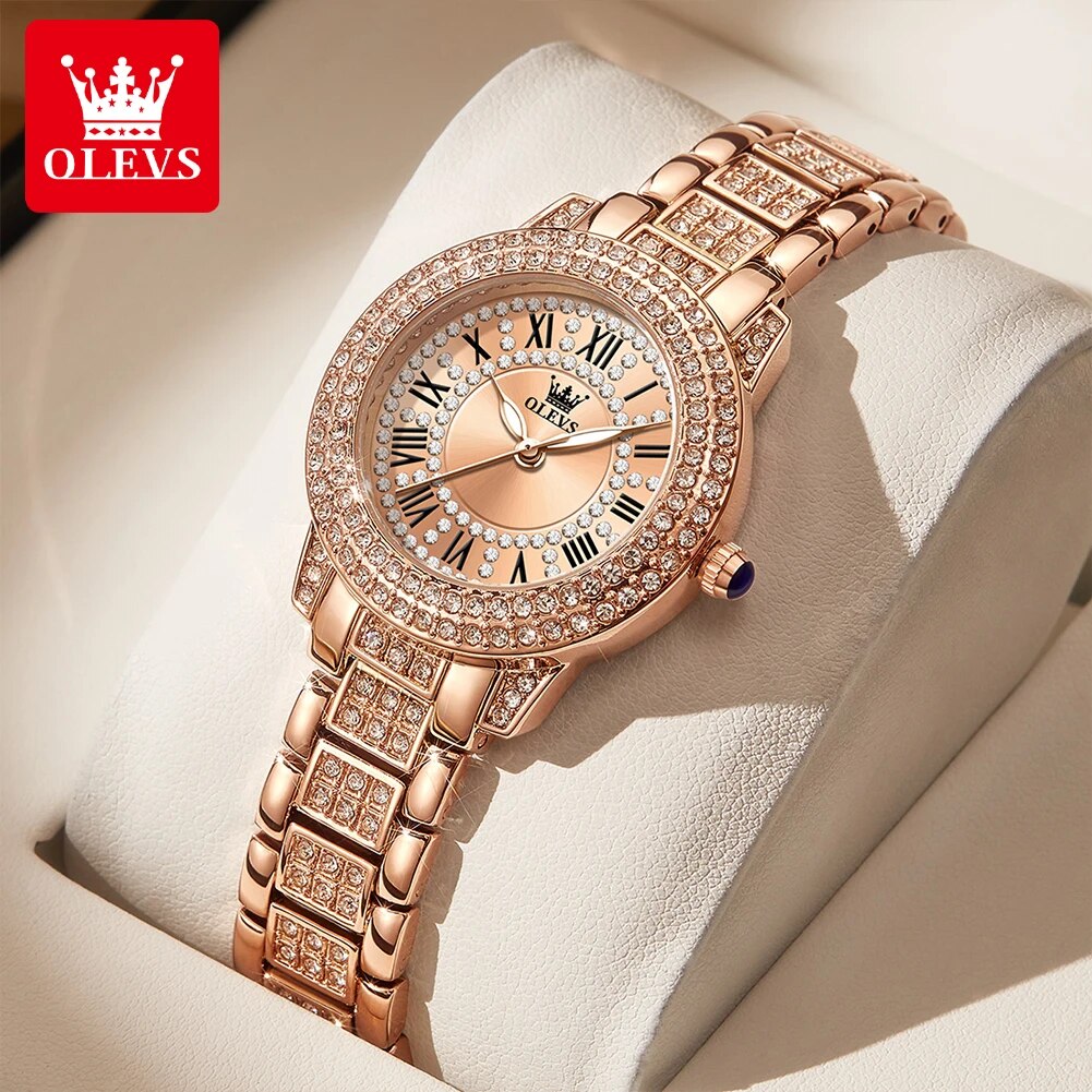 Jewelry Watches Gold - OLEVS 9943 Orologio al quarzo originale