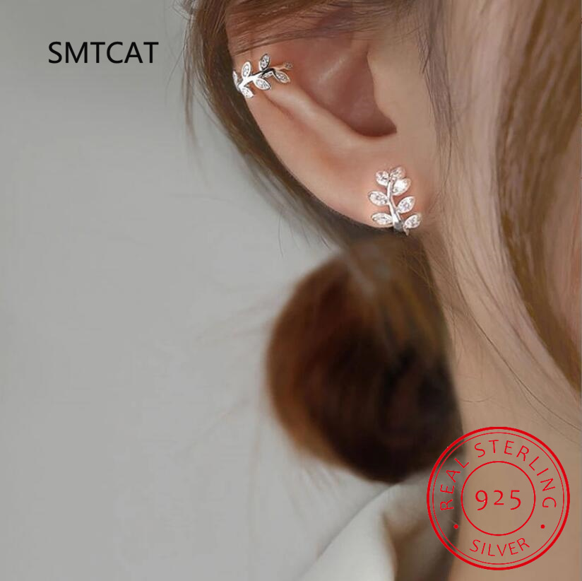 Ear Cuff No Piercing - Polsino dell'orecchio in argento Sterling 925