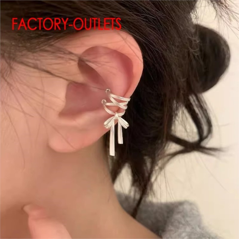Ear Cuff No Piercing - Polsino dell'orecchio autentico in argento sterling