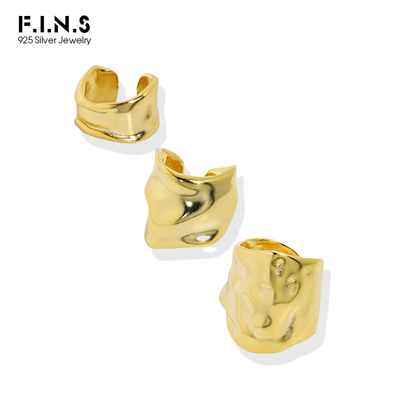Ear Cuff No Piercing - F.I.N.S 1 pz minimalista irregolare 100%