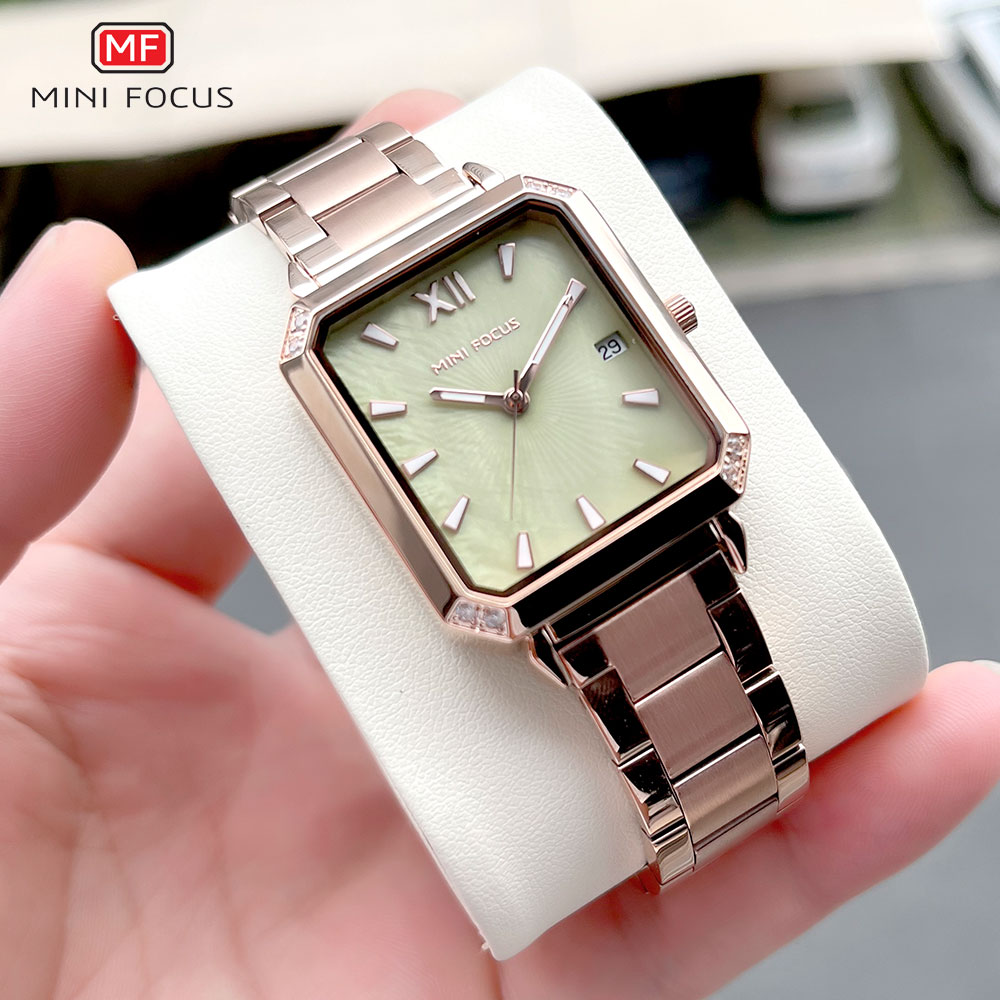 Jewelry Watches Gold - MINI FOCUS quadrante quadrato orologio al