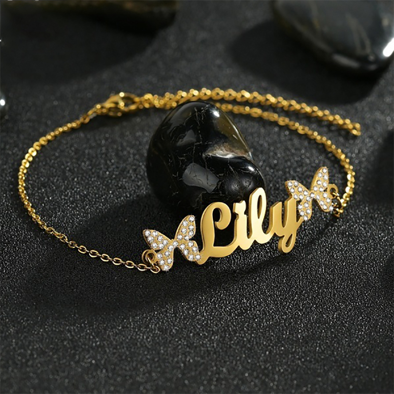 Atoztide Set di gioielli perso - Engraved Name Necklace recensione e prezzo