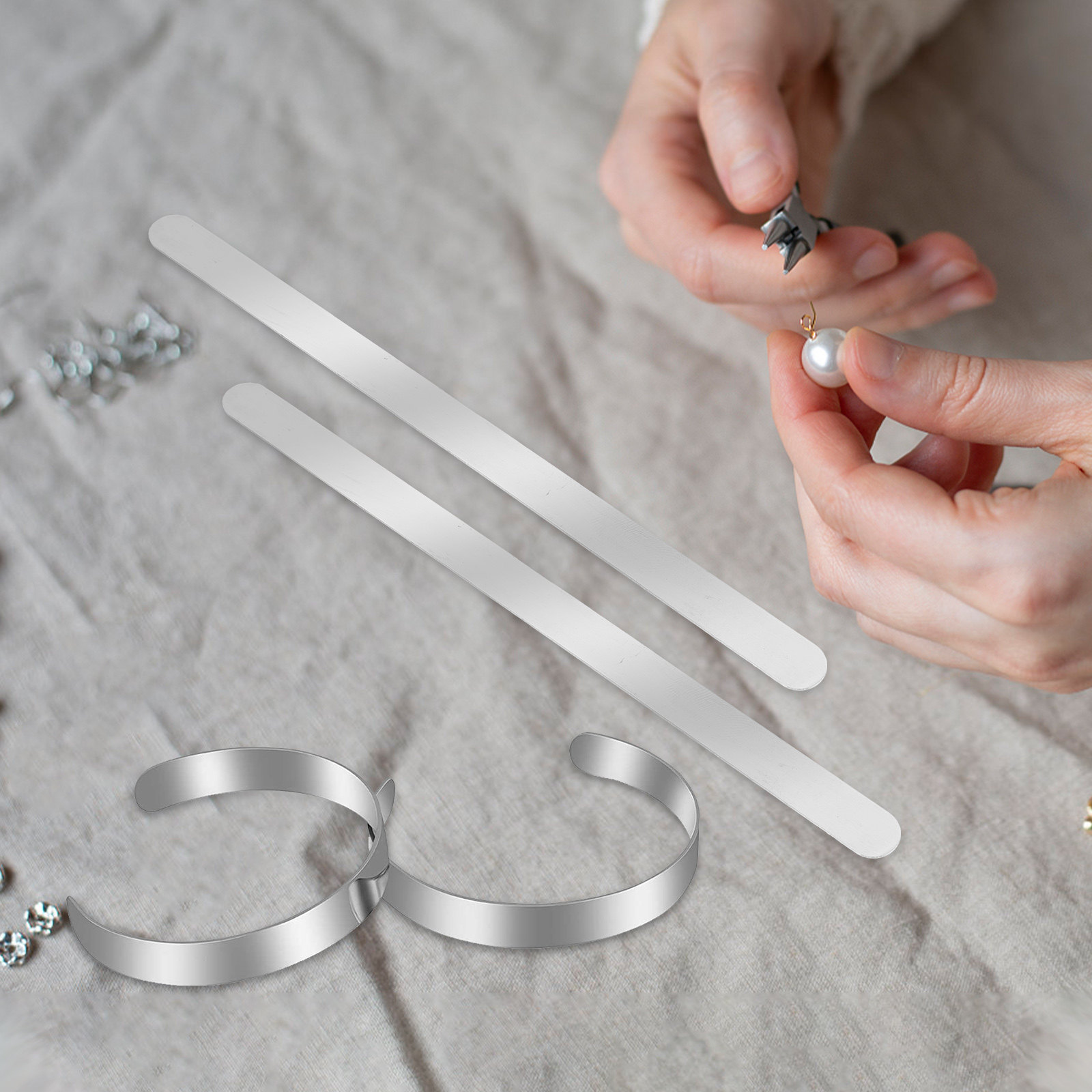 18 Pezzi di Bracciali in Accia - Cuff Bangle Bracelet recensione e prezzo