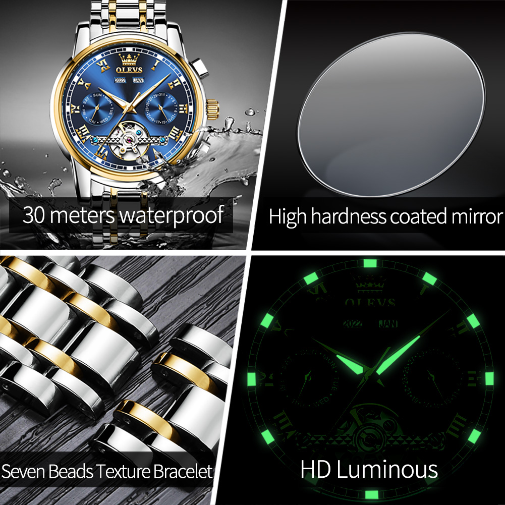 OLEVS 6607 Orologi da uomo aut - Automatic Watch Winder recensione e prezzo