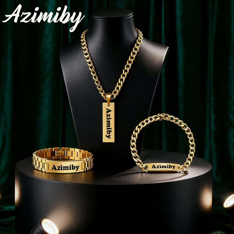 Azimiby Nome personalizzabile  - Engraved Name Necklace recensione e prezzo