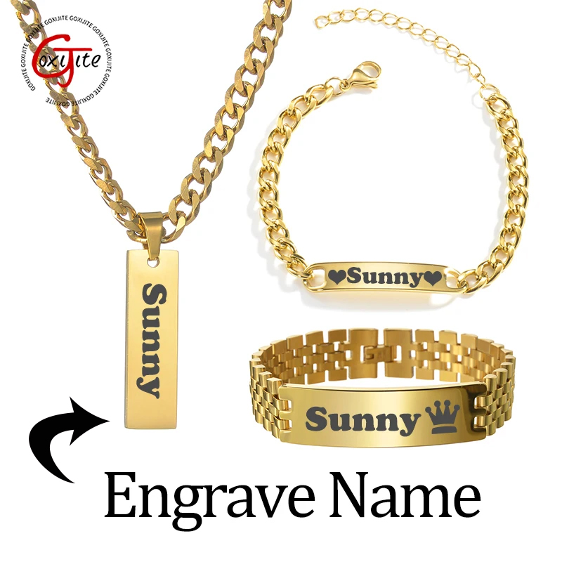 Goxijite Collana con nome inci - Engraved Name Necklace recensione e prezzo