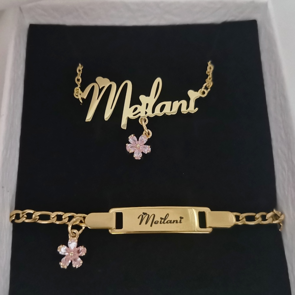 LeeChee Flower zircone piccolo - Engraved Name Necklace recensione e prezzo