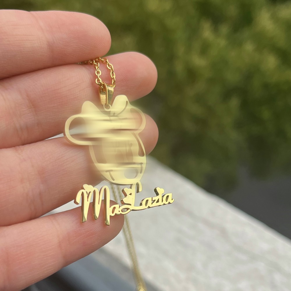 DUOYING Set di gioielli con pe - Engraved Name Necklace recensione e prezzo
