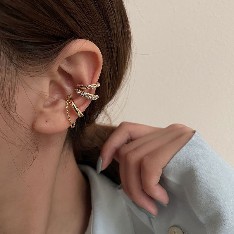 3 pezzi orecchino a clip per o - Ear Cuff No Piercing recensione e prezzo