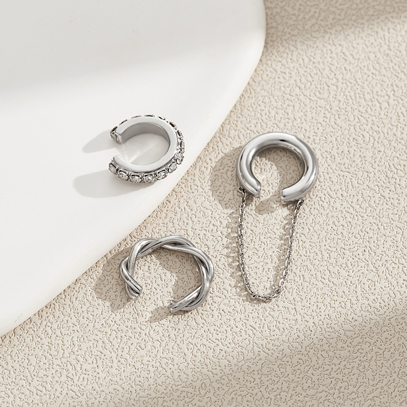 3 pezzi orecchino a clip per o - Ear Cuff No Piercing recensione e prezzo