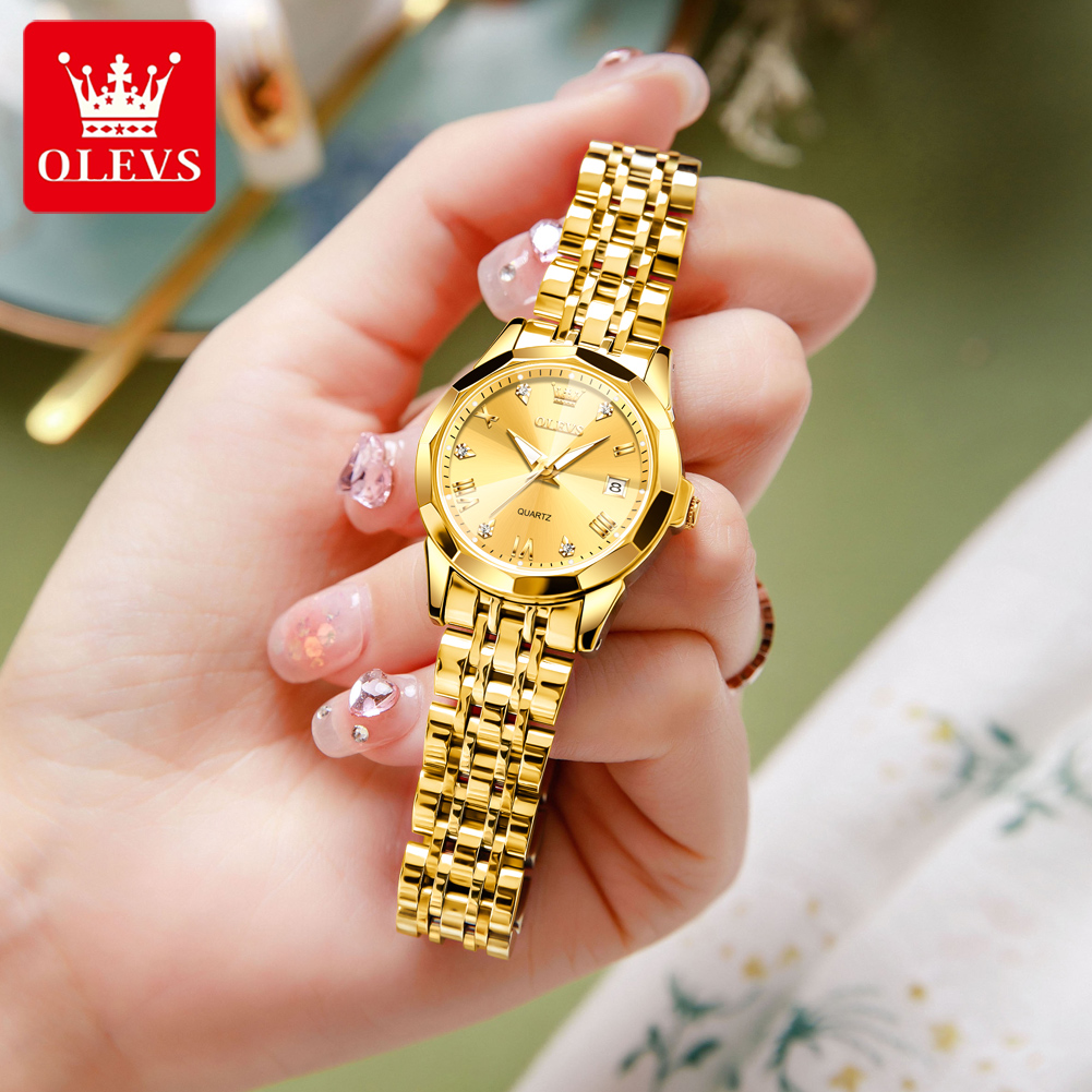 OLEVS Orologio dorato alla mod - Jewelry Watches Gold recensione e prezzo
