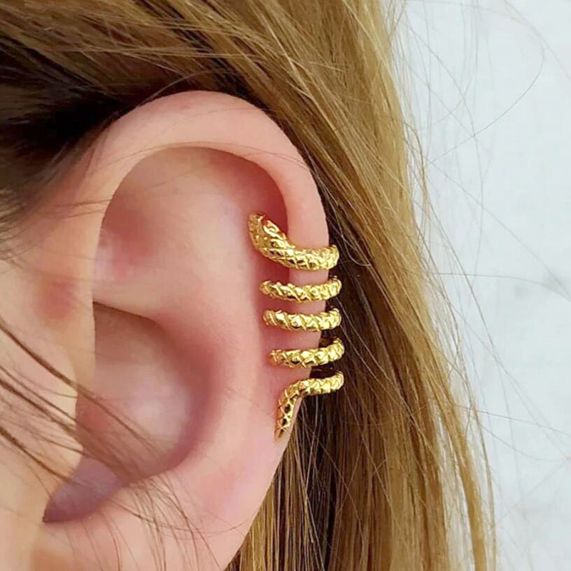 1PC placcato oro 24K vintage c - Ear Cuff No Piercing recensione e prezzo